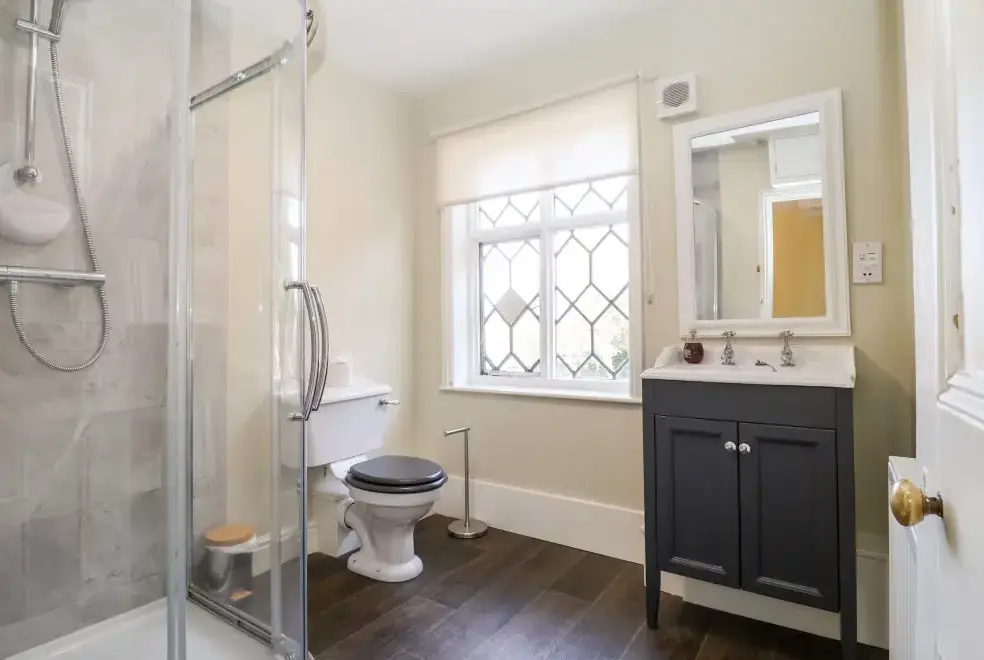 Shower room at Church Farm, Dunwich