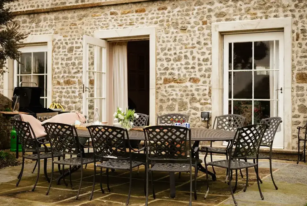 Patio area at Churchill House