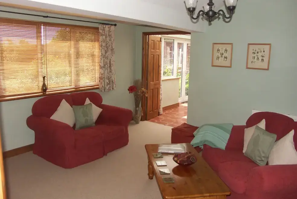 Lounge at Cider Barrel Cottage