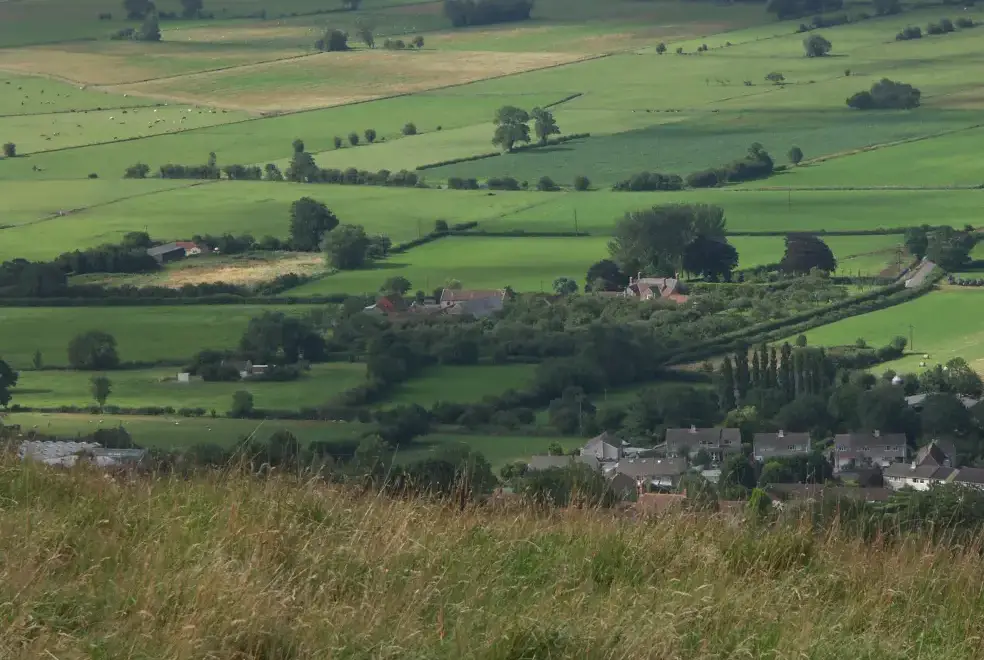 Countryside views at Cider Barrel Cottage