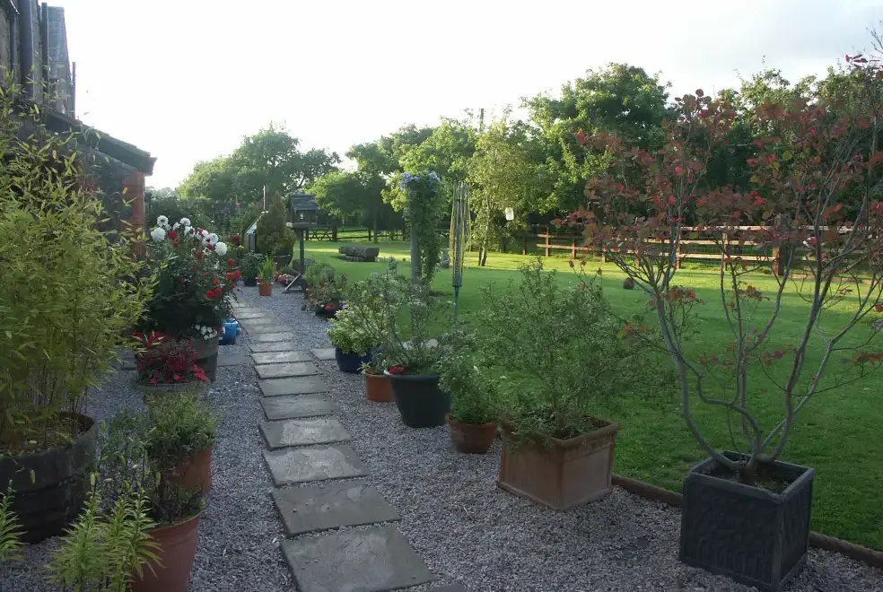 Garden at Cider Barrel Cottage