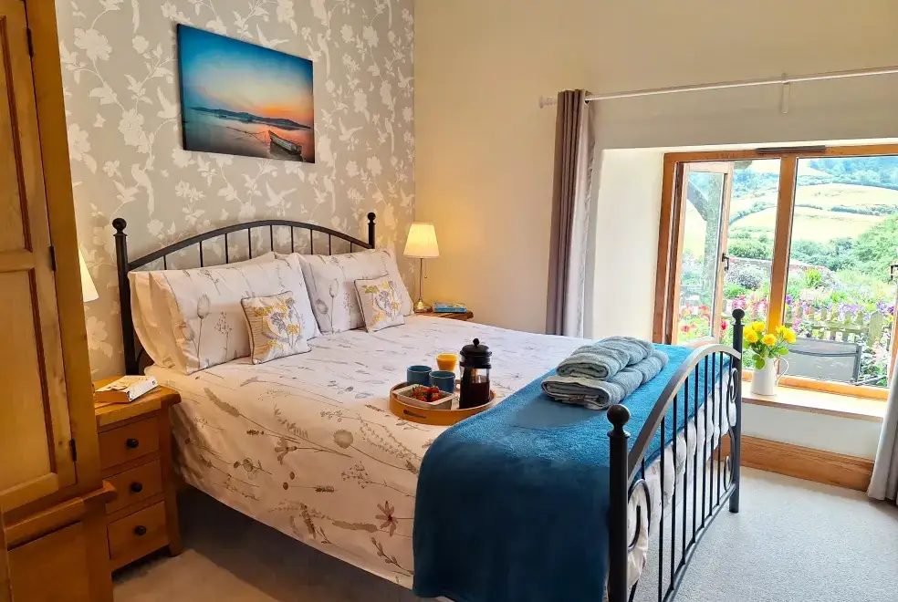 Bedroom at Cider House at Nutcombe Cottages