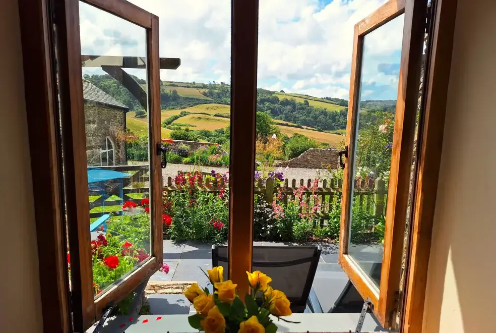 Bedroom at Cider House at Nutcombe Cottages