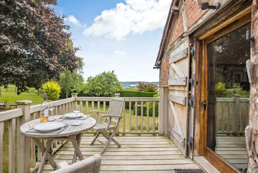 Decked area at Cider Mill Country Cottage