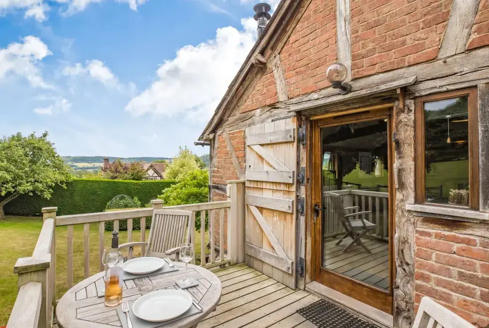 Decked area at Cider Mill Country Cottage