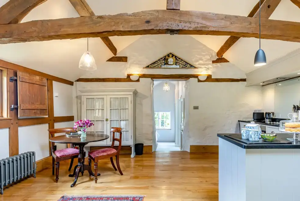 Open plan living area at Cider Mill Country Cottage