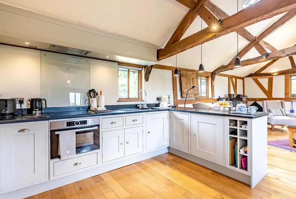 Farmhouse style kitchen at Cider Mill Country Cottage