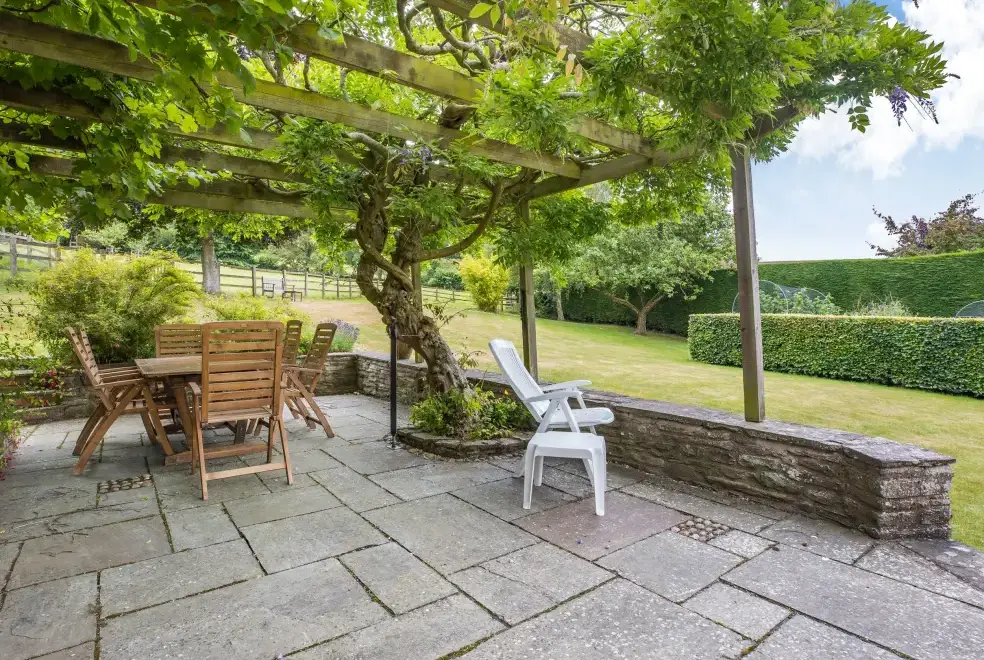 Patio area at Cider Mill Country Cottage