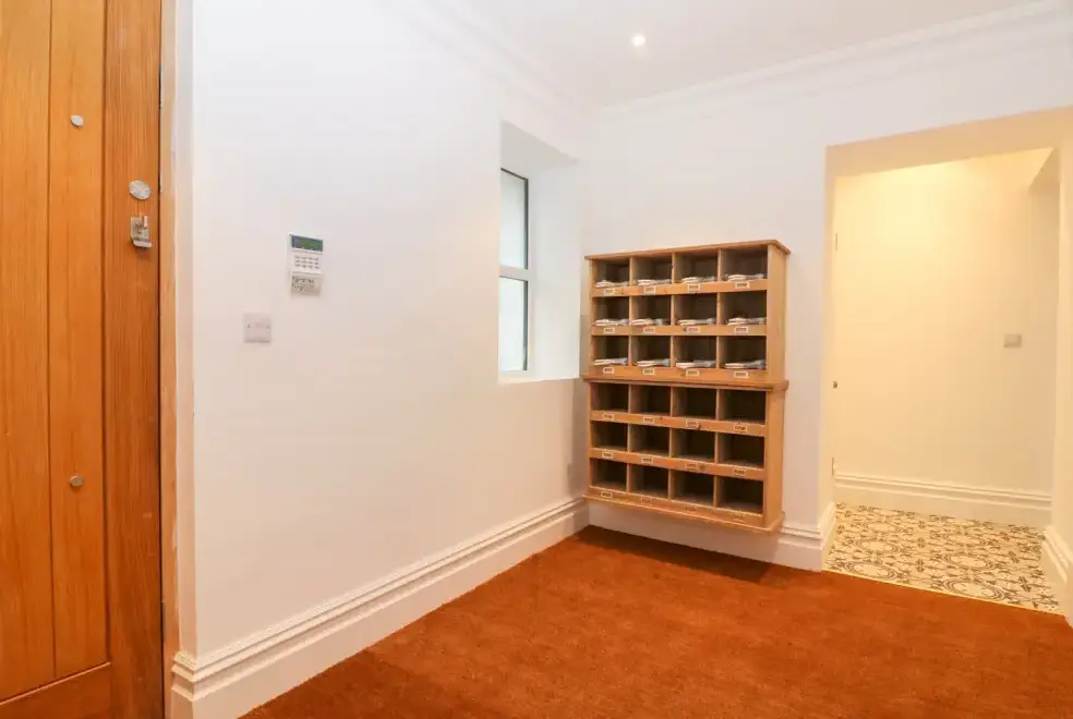 Boot room at Cliffhanger House