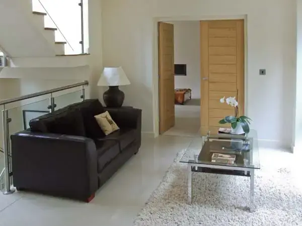 Lounge at Clouds Hill Holiday Home with Gym and Pool