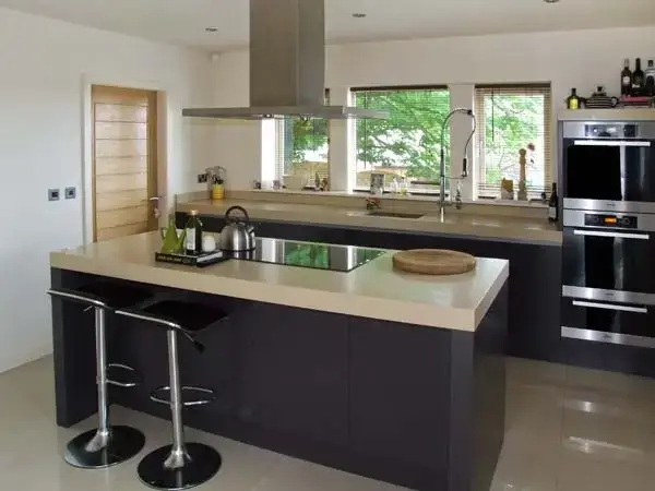 Luxury kitchen at Clouds Hill Holiday Home with Gym and Pool
