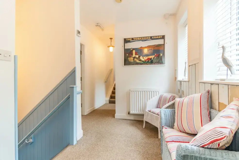 Lounge at Coastal Cottage near the Quayside