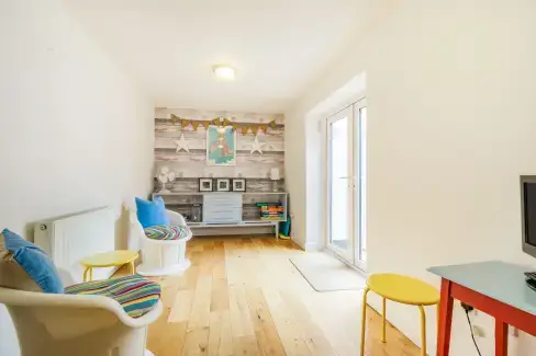 Children’s play area at Coastal Cottage near the Quayside, North Yorkshire