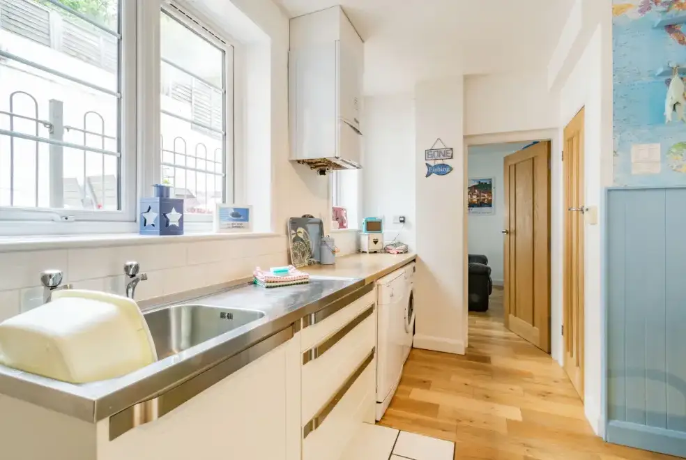 Utility room at Coastal Cottage near the Quayside