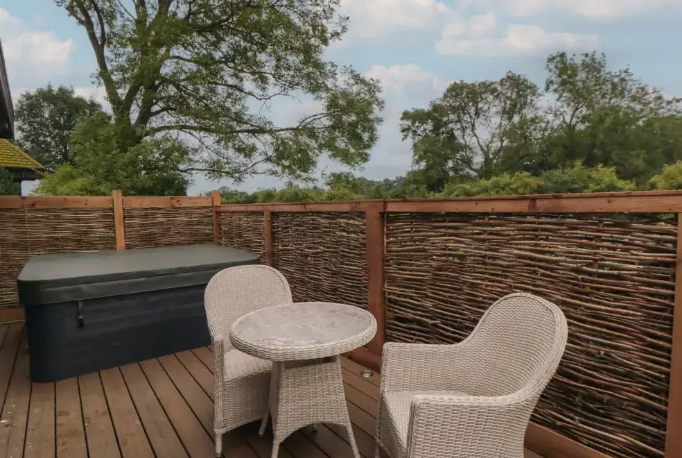 Decked area at Coldmoor Lodge 6