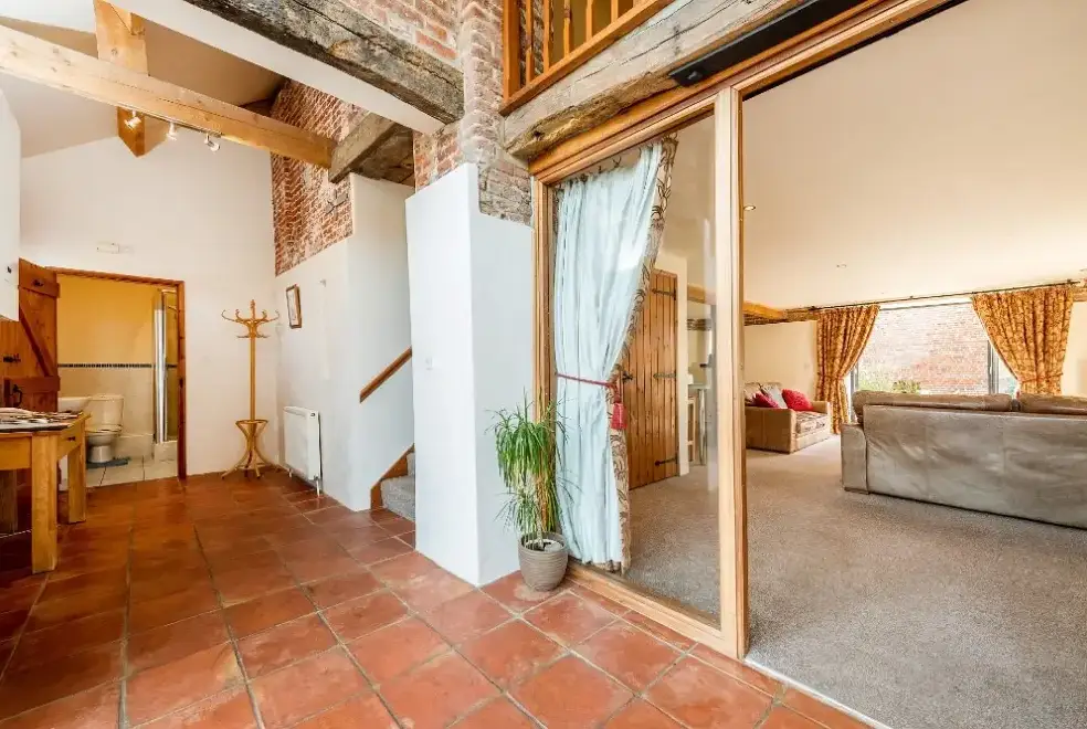 Open plan living area at Coot