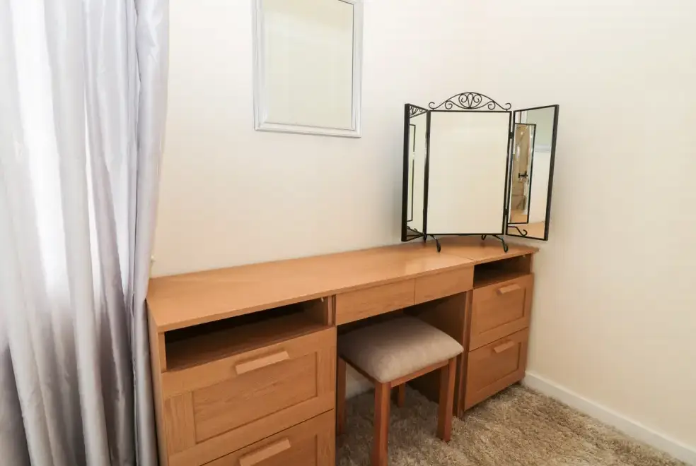 Desk area at Corbett Cottage, Northumbria