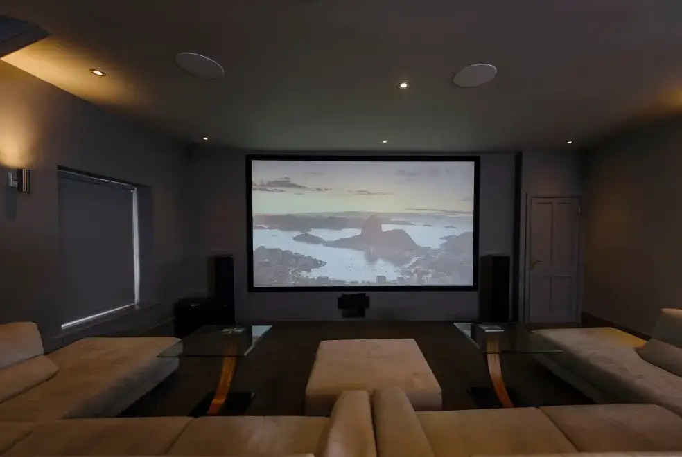 Cinema room at Corffe House