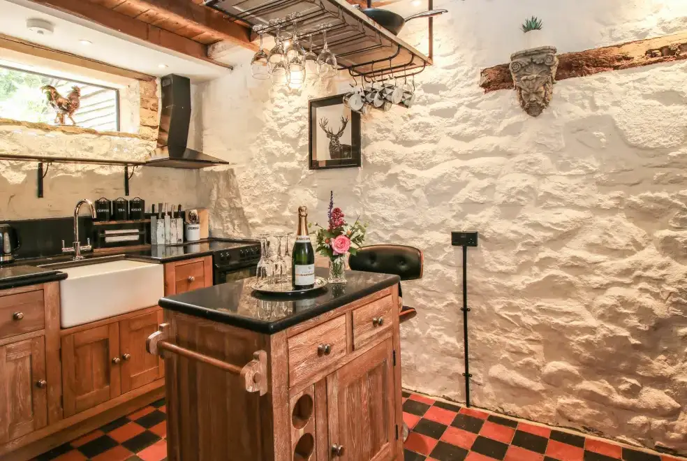 Farmhouse style kitchen at Corn House