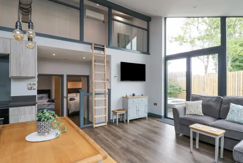 Open plan living area at Cornerstones Brython