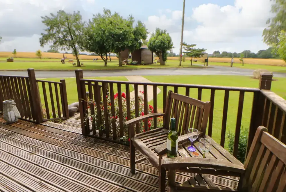 Decked area at Cornfield