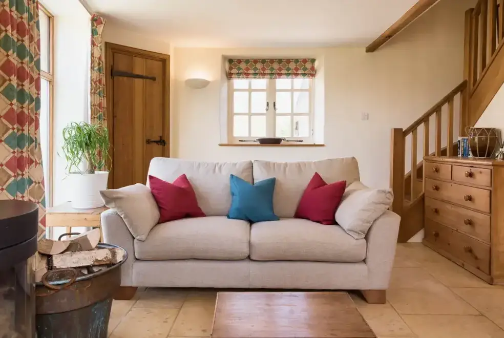 Lounge at Cottage 1 New Yatt Farm