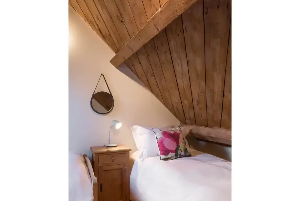 Bedroom at Cottage 1 New Yatt Farm