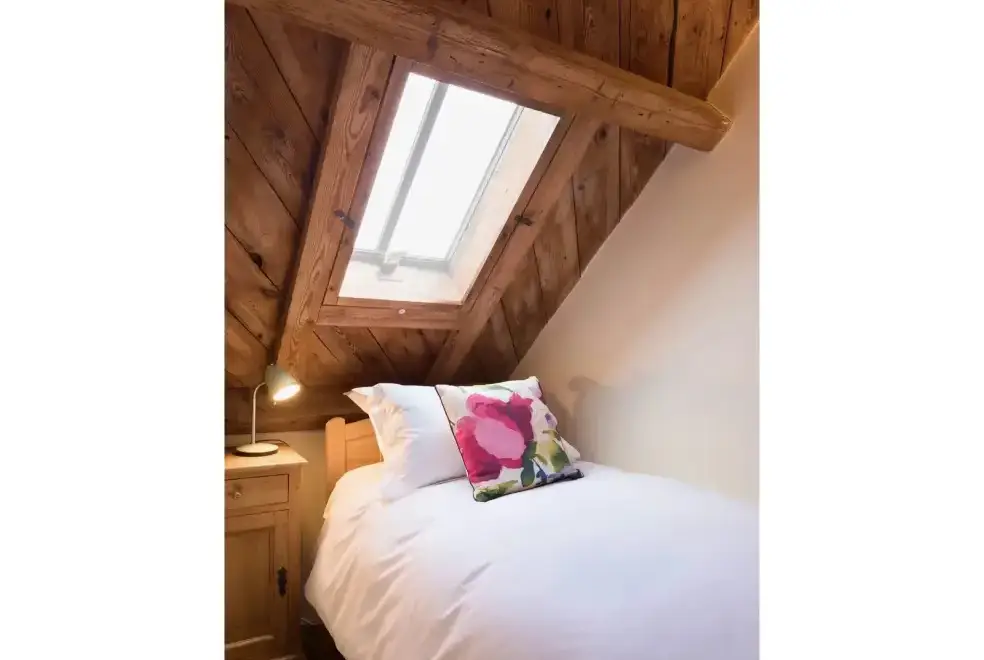 Bedroom at Cottage 1 New Yatt Farm