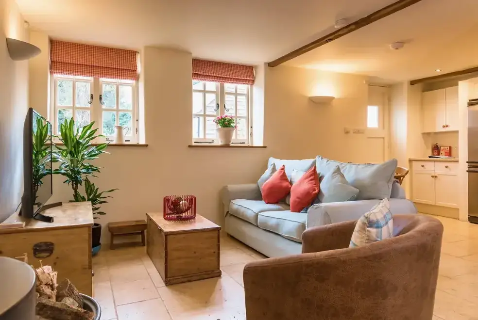 Lounge at Cottage 2 New Yatt Farm