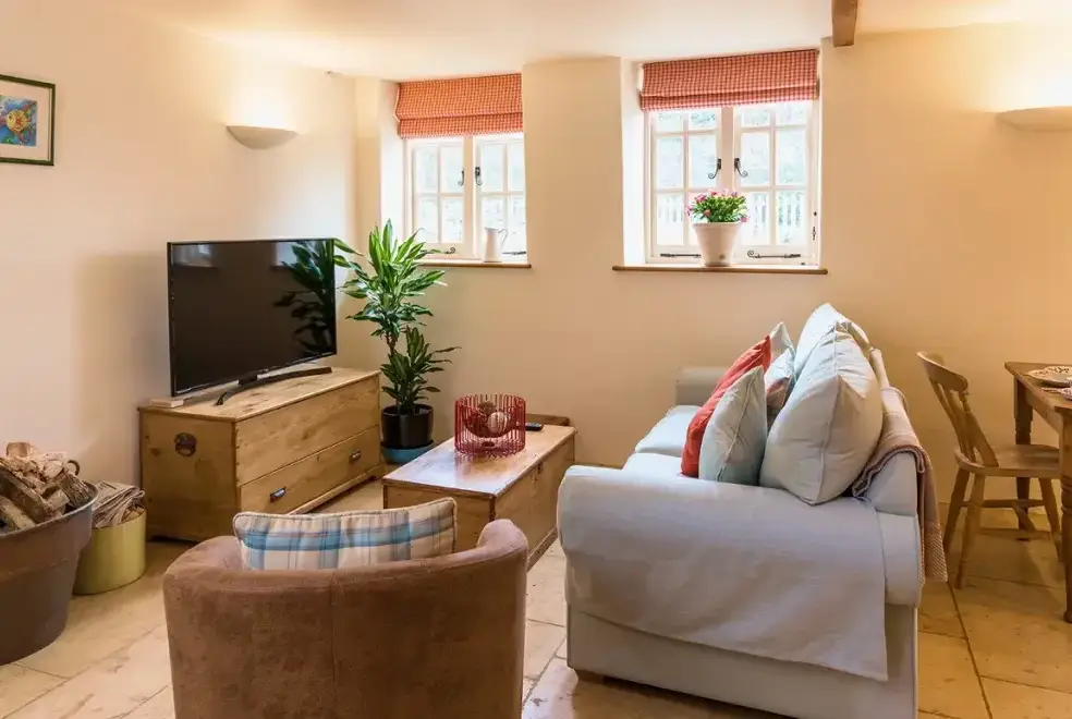 Lounge at Cottage 2 New Yatt Farm