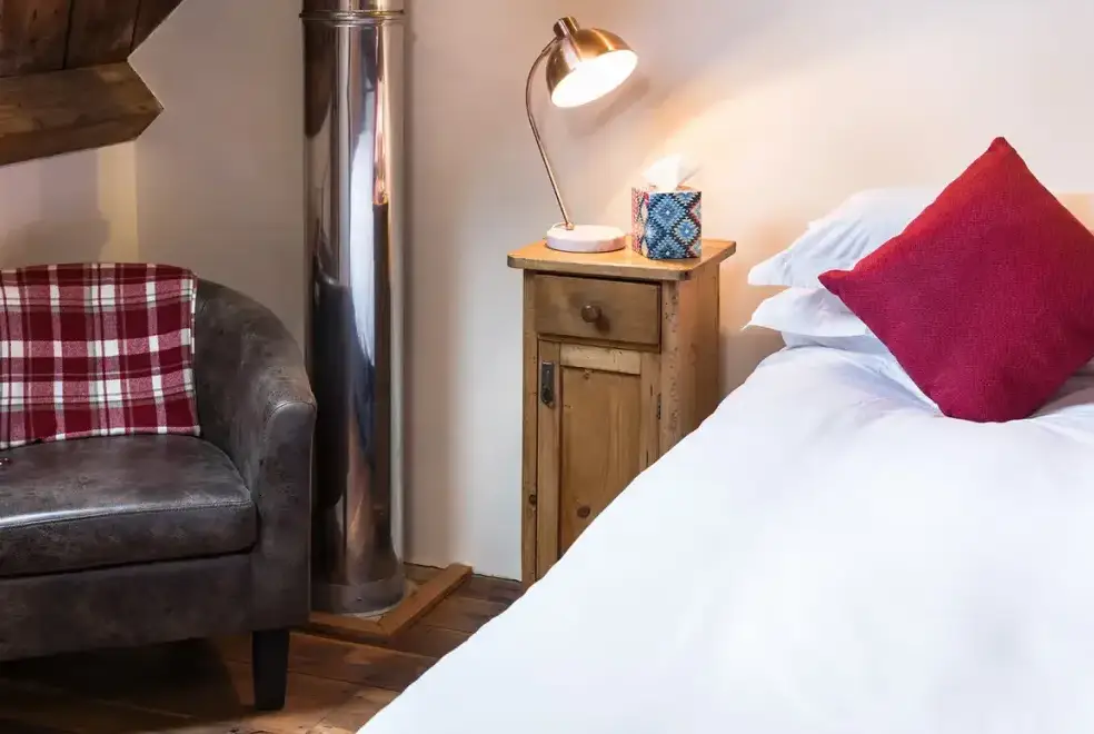 Bedroom at Cottage 2 New Yatt Farm