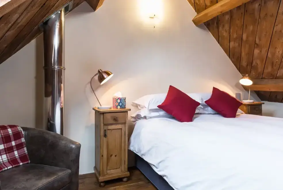 Bedroom at Cottage 2 New Yatt Farm