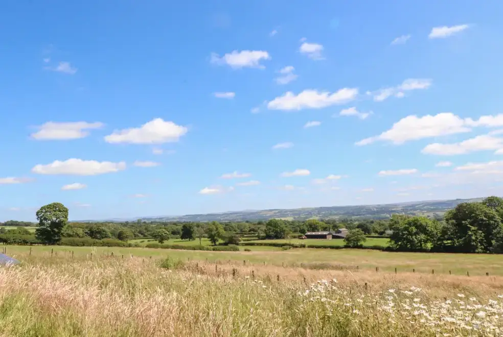 Countryside views at Cottam Cottage Farm