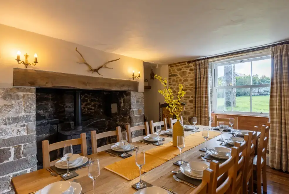 Dining room at Court Farmhouse