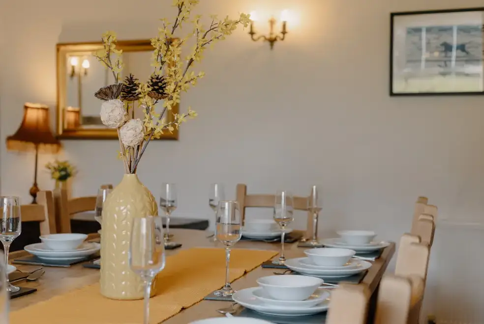 Dining room at Court Farmhouse