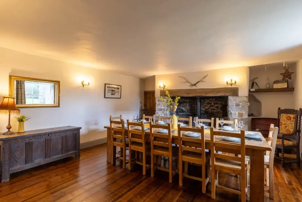 Dining room at Court Farmhouse