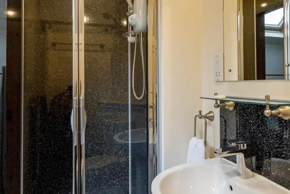 Shower room at Courtyard Cottage