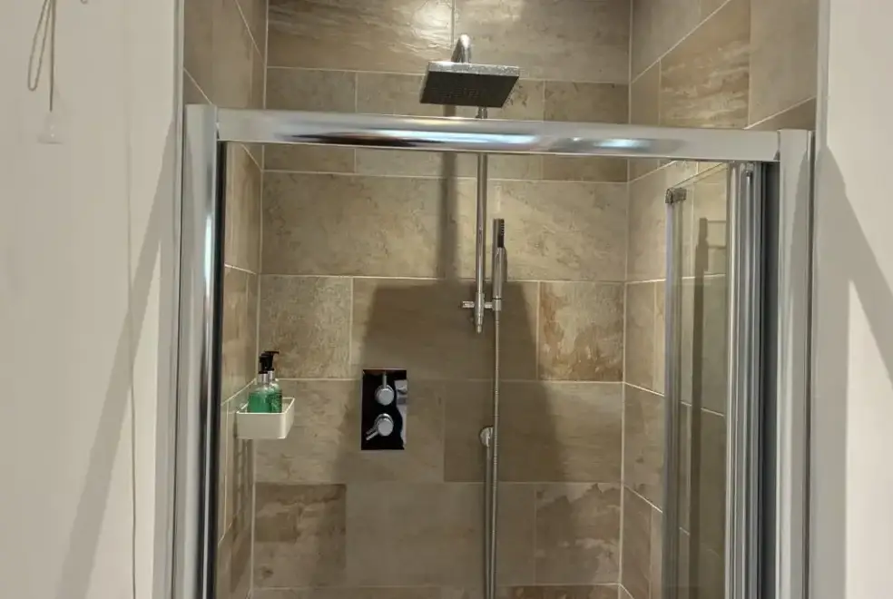 Shower room at Courtyard Cottage