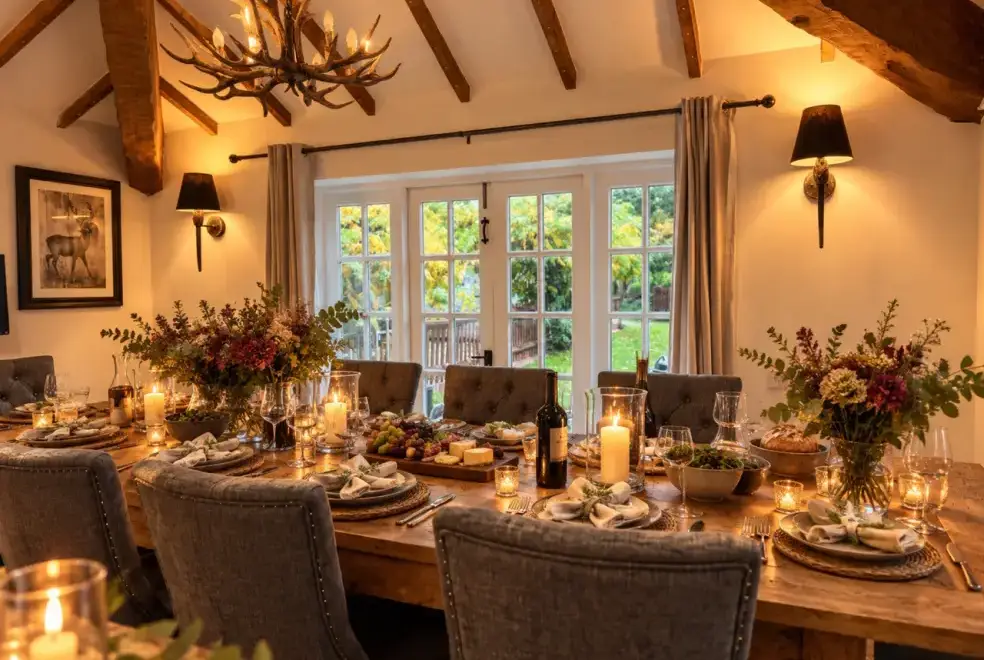 Dining room at Courtyard Cottage