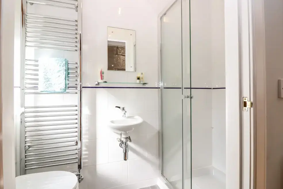 Shower room at Courtyard Family Cottage, Central Scotland 
