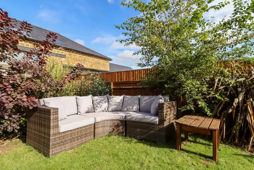 Garden furniture at Cow Byre