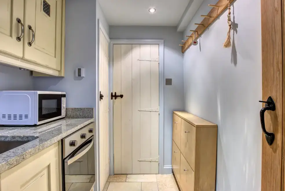 Utility room at Crab Cottage