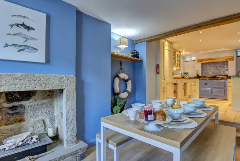 Kitchen/diner at Crab Cottage