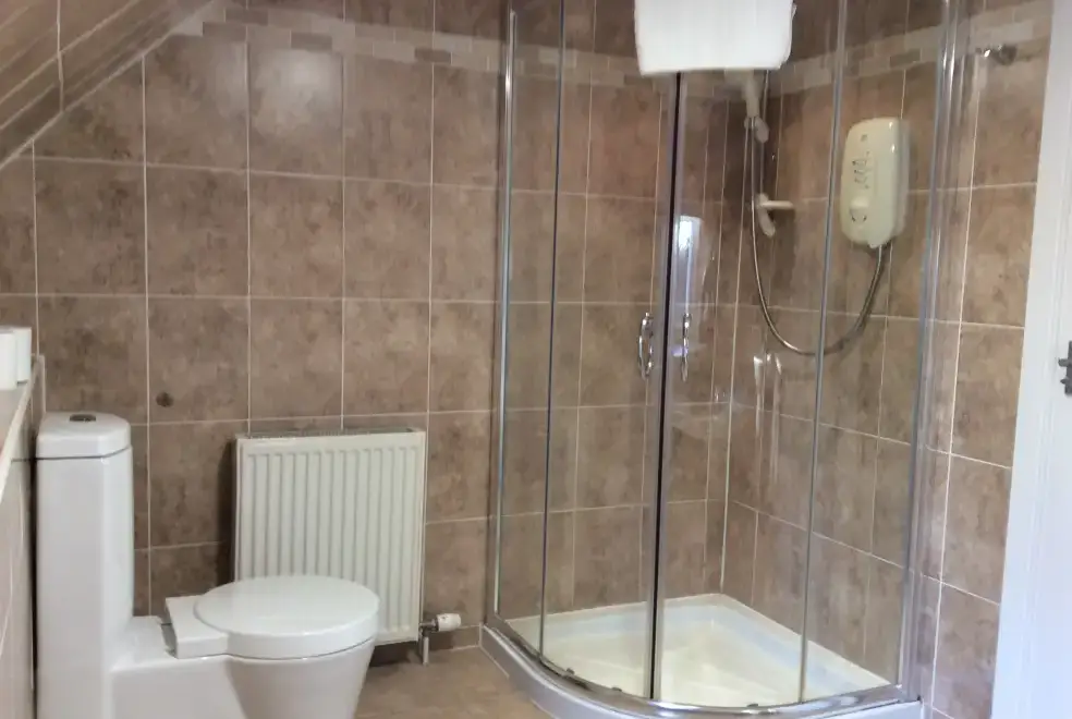 Luxurious shower room at Craig Cottage