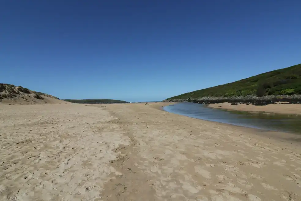 Coastal scenes near Crantock Lodge