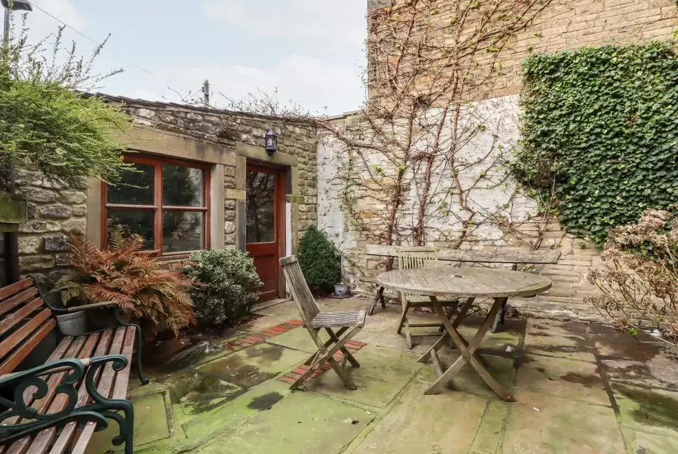 Enclosed garden at Craven House