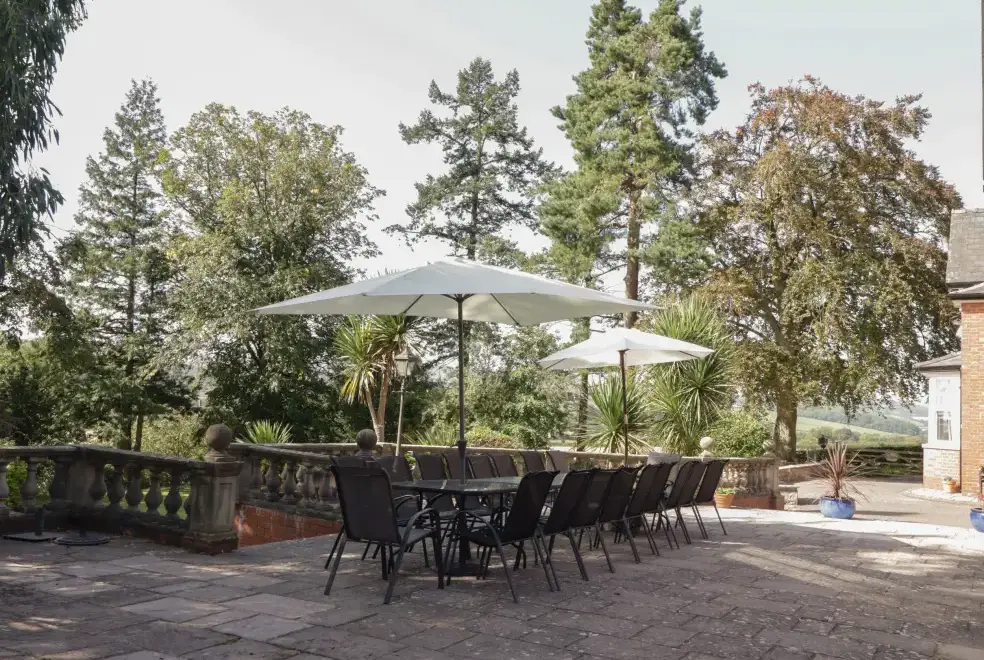 Patio area at Croft Country House