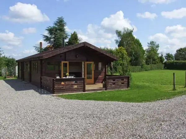 Crop Vale Lodge near the Malvern Hills and Cotswold Hills, from the outside