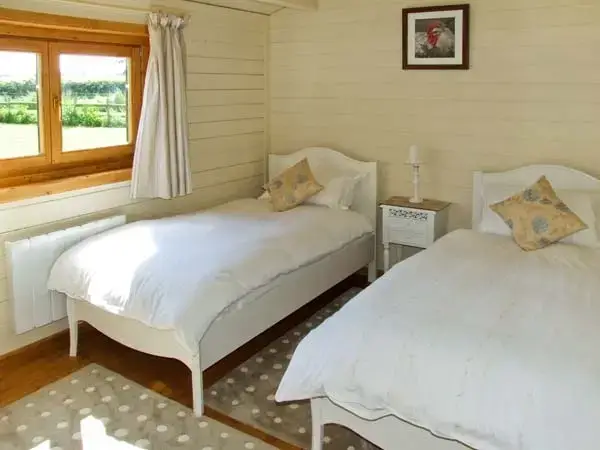 Bedroom at Crop Vale Lodge near the Malvern Hills and Cotswold Hills