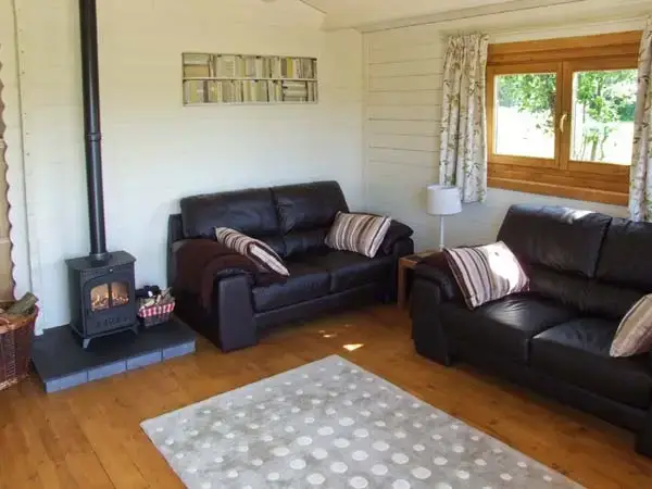 Lounge at Crop Vale Lodge near the Malvern Hills and Cotswold Hills
